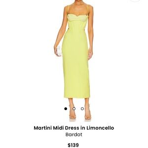 NWT Bardot Martini Midi - Lemoncello